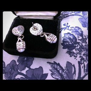 Brighton Dangle Drop Earrings Pierce Silver plate